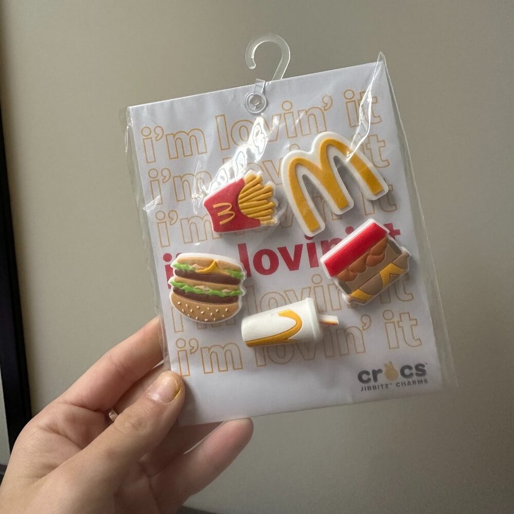 Authentic Crocs Jibbitz Charms McDonald's 5 Pack, Retired - NEW